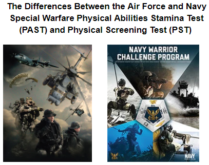 The Differences Between the Air Force IFT and Navy Special Warfare PST
