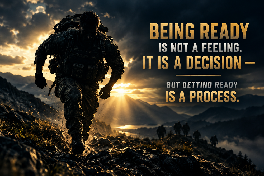 Being Ready is NOT a Feeling - It is a Decision. Getting Ready is a Process.